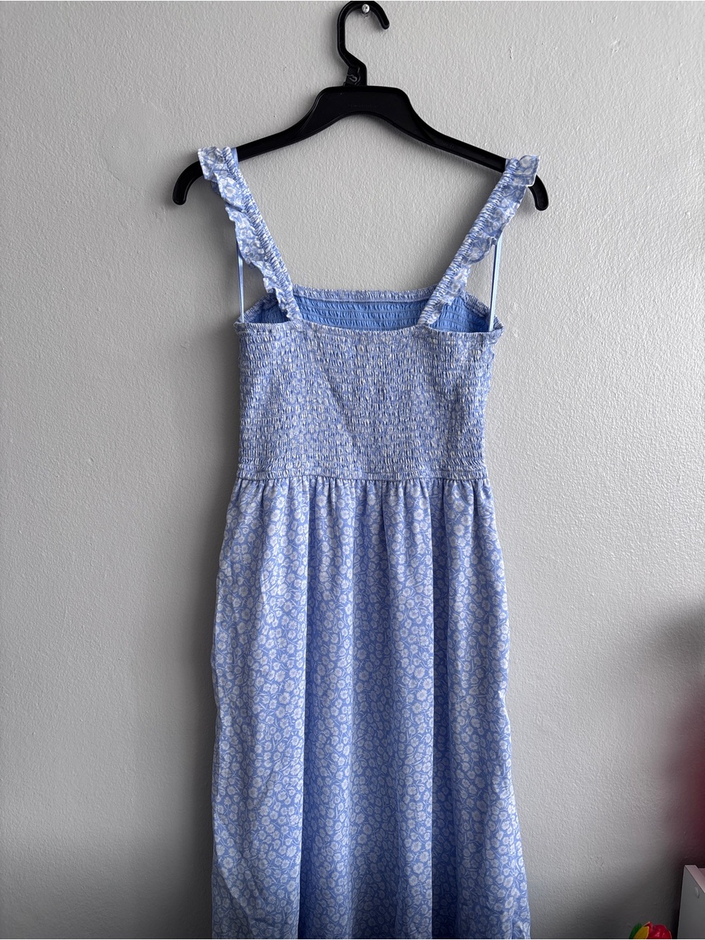Abercrombie & Fitch Light Blue Floral Midi Dress - Picture 3 of 4